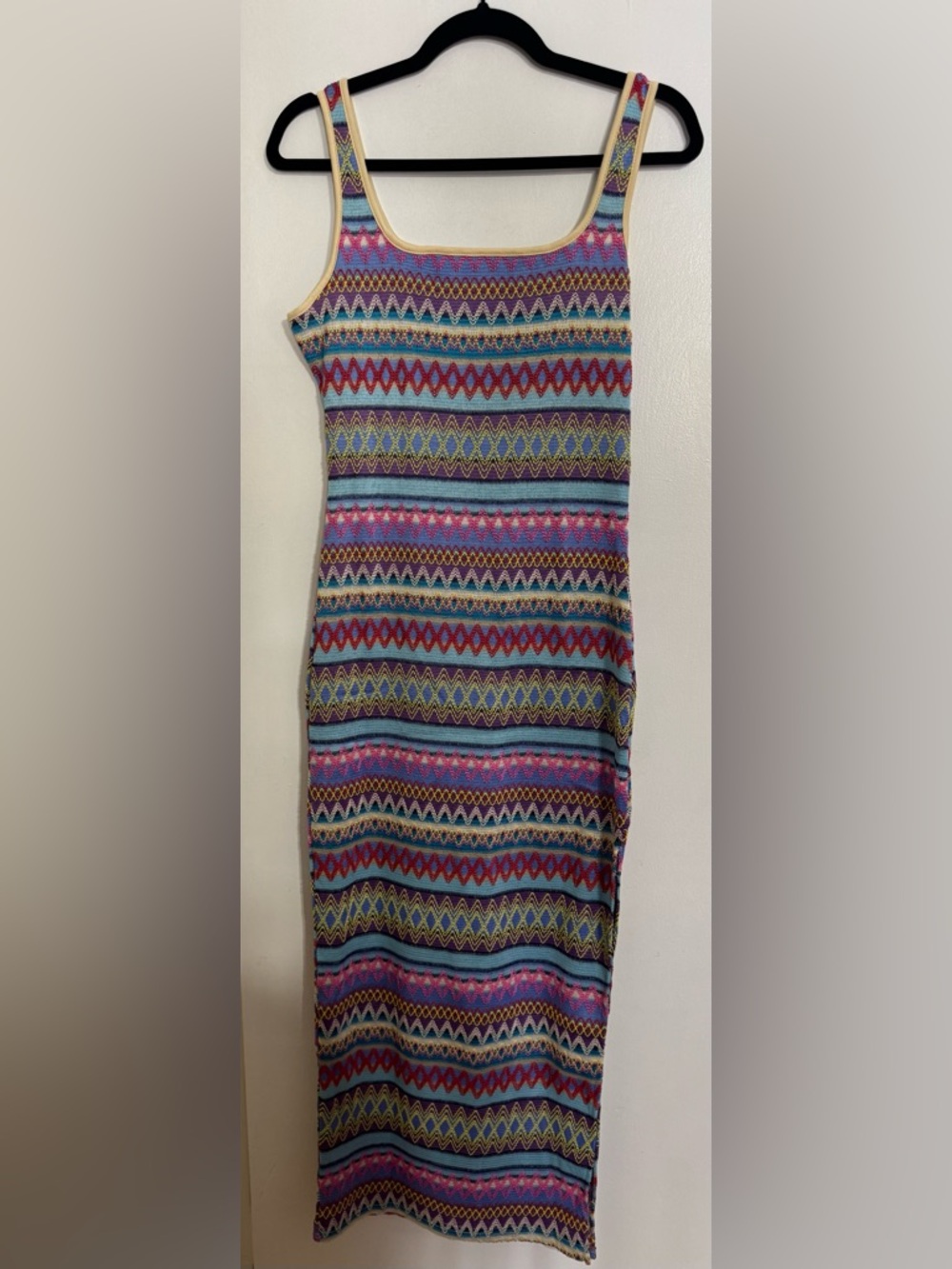 Striped Multicolor Knit Pencil Dress Size M or size 6 NIB
